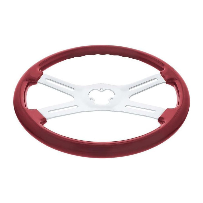 universal 18" Vibrant Color 4 Spoke truck Steering Wheel Candy Red #88280 UNIVERSAL Lavender