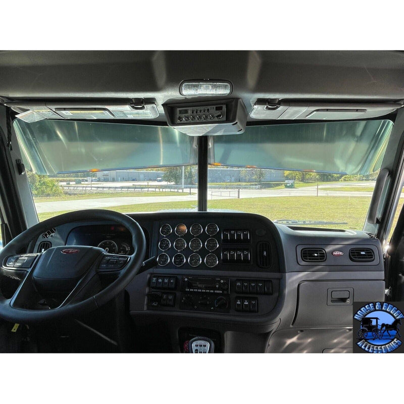 Rollin-low Peterbilt 13"x10" reverse bowtie #1014 PETERBILT VISOR Dark Slate Gray