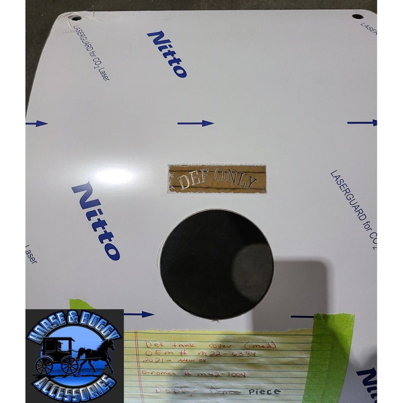 389 2021 newer def tank cover 14 1/2" wide 304 stainless medium 21 gallon new DEF TANK Dark Gray