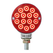 75190 3" DOUBLE FACE PEARL LED Popsicle LIGHT red/yellow amber turn signal #75190 LIGHTING Firebrick