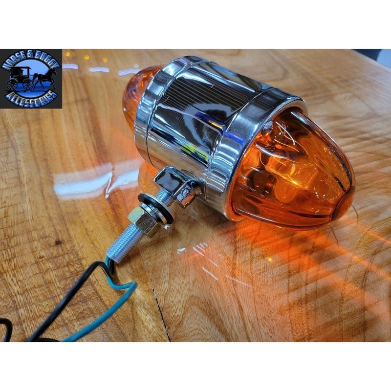 #78137 WATERMELON LIGHT AMBER GLASS DOUBLE FACE CHROME DIE CAST PEDESTAL LIGHT watermelon glass lens Sienna