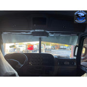 Rollin low Peterbilt 12" x 8" reverse bowtie visor 14 gauge 304 s.s. 379 389  #1013 PETERBILT VISOR Dark Slate Gray