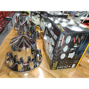 40215 SPOKE CHROME ABS REAR AXLE COVER SET W/LOCKING TABS & STANDARD HUB CAP NEW 40215 axle covers Rosy Brown