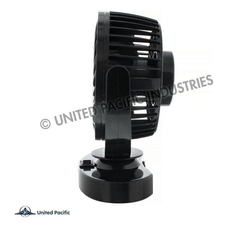 mini cooling fan turbo 12 volt 360 truck cigarette lighter plug up-40847 UNIVERSAL Black