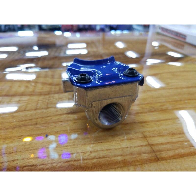 air brake gladhand aluminium blue service universal utility great dane v-035180 AIR BRAKE Dim Gray