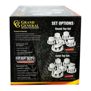 Chrome hub cover axle kit 1 1/2" truck push on semi front rear set universal #40234 UNIVERSAL Black