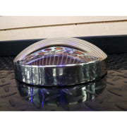 stainless rear hub cap rounded style peterbilt universal kenworth mack 8" #20023 hub cover Light Gray