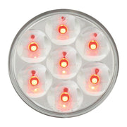 76543BP Pearl Series 2" LED Light, Red/Clear UNIVERSAL Light Gray