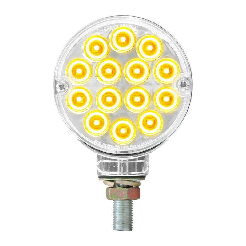 #75192 3" DOUBLE FACE PEARL LED clear lens Popsicle LIGHT red/yellow turn signal LIGHTING Light Gray