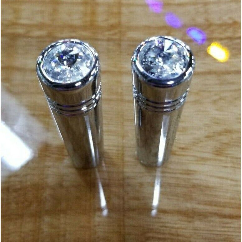 92862 Toggle switch extension 2 1/4" clear jewel chrome aluminum all Kenworth 92862 dash Dim Gray