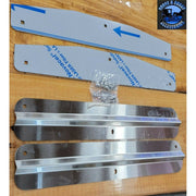 24" stainless steel mudflap weights (sold in pairs) weight w/custom stainless backing plate MUD FLAP WEIGHTS Rosy Brown