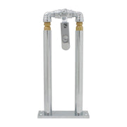 69982 air horn valve lever chrome floor mount stand 11" set new universal truck AIR HORN Gray