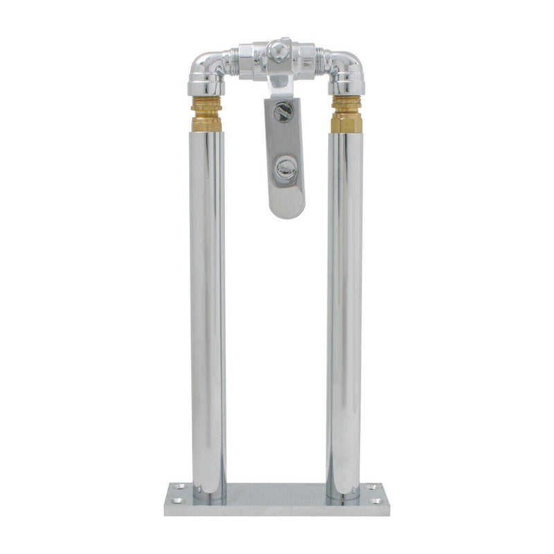 69982 air horn valve lever chrome floor mount stand 11" set new universal truck AIR HORN Gray