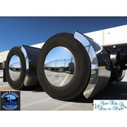 Aero Full-Moon Rear Axle Cover Kit mirror Chrome universal up-10326 AXLE COVER Gray