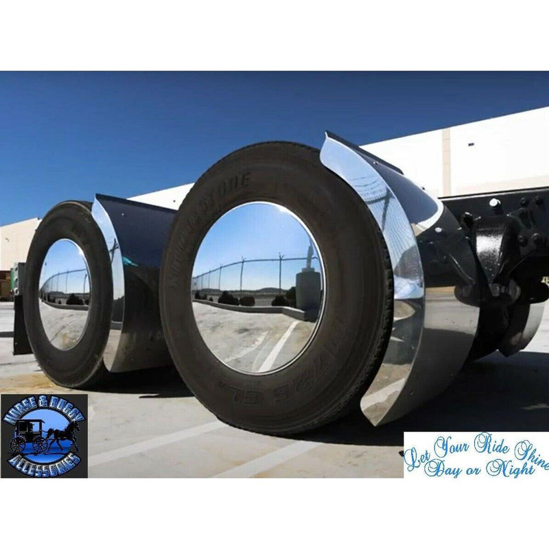 Aero Full-Moon Rear Axle Cover Kit mirror Chrome universal up-10326 AXLE COVER Gray