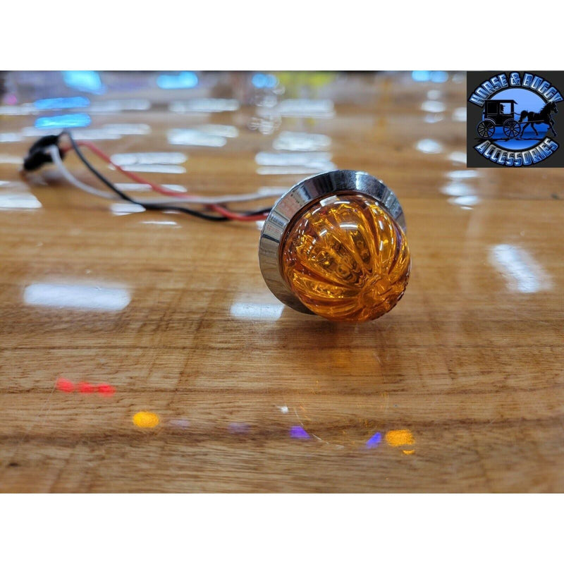 Roadworks mini 3/4" hero watermelons red or amber dual function clearance light watermelon sealed led RED RED,AMBER AMBER,RED CLEAR LENS,AMBER CLEAR LENS Dim Gray