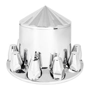 AXIS CHROME ABS REAR AXLE COVER SET W/LOCKING TABS & STANDARD HUB CAP  #40213 axle covers Light Gray