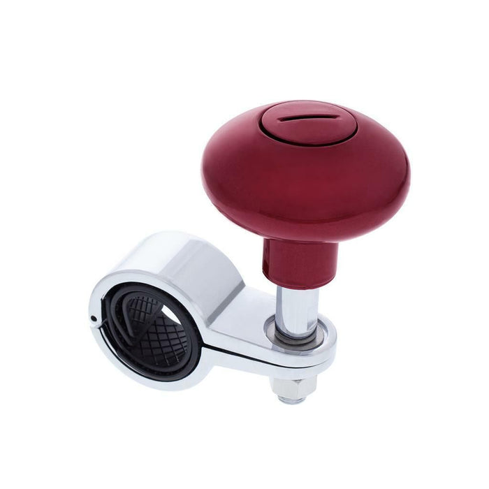 Universal Steering Wheel Handle Spinner Handle Knob Ball Red for Car Vehicle