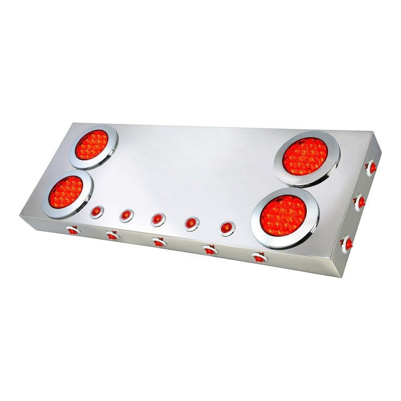 91312 universal rear center panel bumper peterbilt kenworth freightliner volvo 91312 REAR CENTER PANEL Light Gray