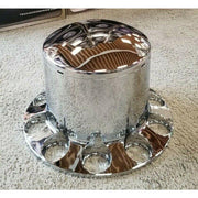 THUB-RP Rear Axle Cover Replacement Hubcap – Dome Hubcap | Chrome ABS Plastic REAR AXLE COVER Dark Gray