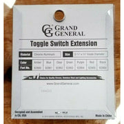 92862 Toggle switch extension 2 1/4" clear jewel chrome aluminum all Kenworth 92862 dash Light Gray