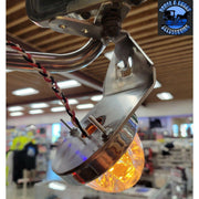 Shift watermelon turn signal brackets only, angled, w/logo stainless universal sold in pairs 2pc  #sp-172038 universal Dim Gray