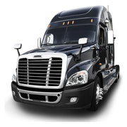 89400 - 89401 PAIR FREIGHTLINER CASCADIA CHROME PROJECTOR HEADLIGHT W/WHITE LED RUNNING LIGHT HEADLIGHT Light Gray