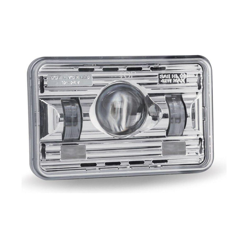 TLED-H11 / H12 4″ x 6″ Heated LED Projector Headlight (Choose Low or High Beam) 4"X6" HEADLIGHT Low,High Gray