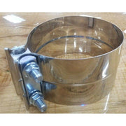 dp-50tq-500s 5" universal pre-formed Band Clamp Torctite Stainless Exhaust Step Lap Joint new EXHAUST Dim Gray