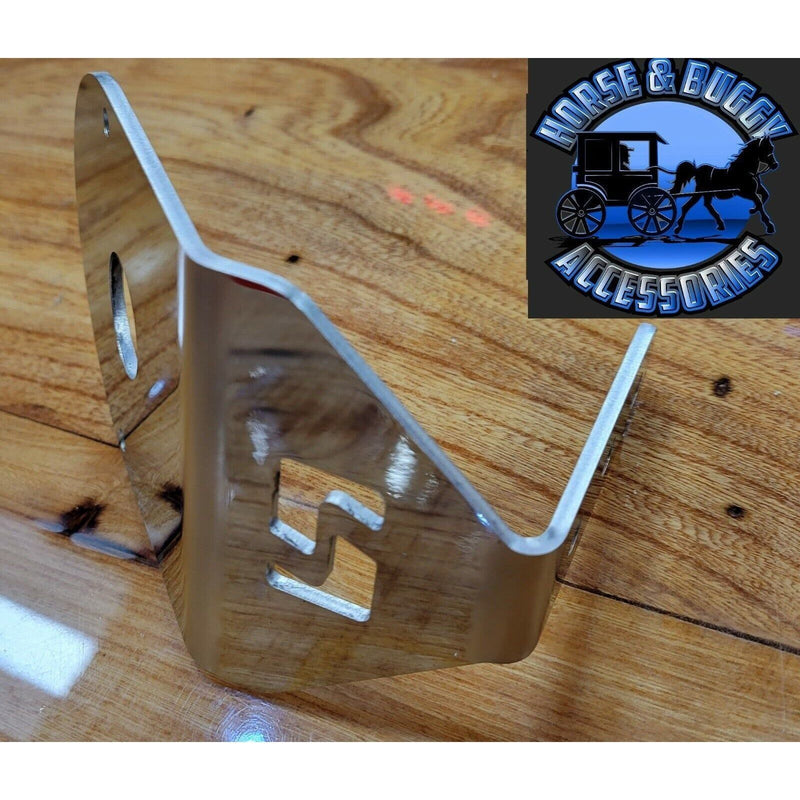 Shift watermelon turn signal brackets only, angled, w/logo stainless universal sold in pairs 2pc  #sp-172038 universal Dim Gray