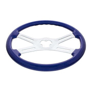 universal 18" Vibrant Color 4 Spoke truck Steering Wheel Indigo Blue up-88277 new UNIVERSAL Dark Slate Blue