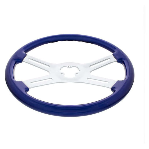 Dark Slate Blue universal 18" Vibrant Color 4 Spoke truck Steering Wheel Indigo Blue up-88277 new UNIVERSAL