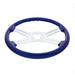 Dark Slate Blue universal 18" Vibrant Color 4 Spoke truck Steering Wheel Indigo Blue up-88277 new UNIVERSAL