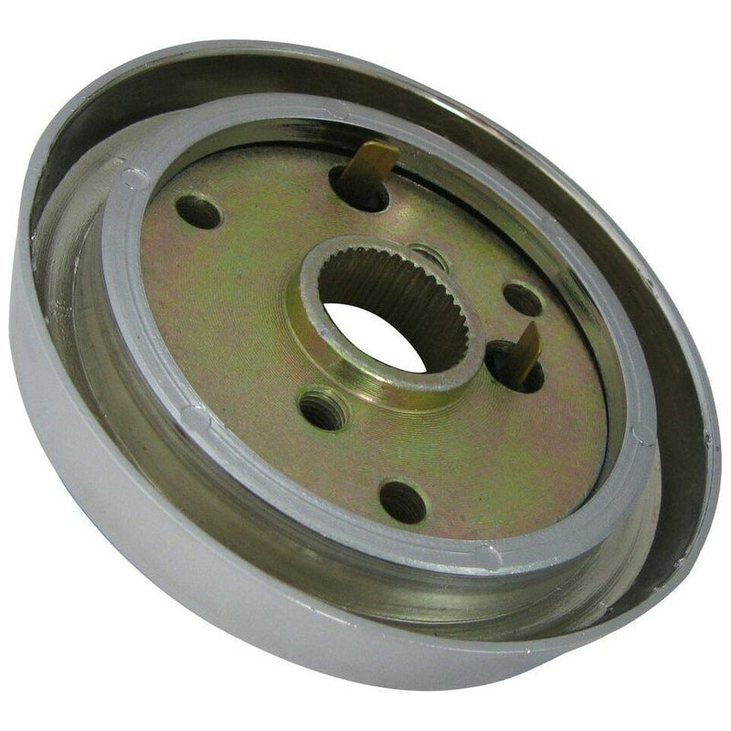 815 chrome hub adapter for 3 hole series kenworth 97-2001 fixed or telescopic STEERING Dim Gray
