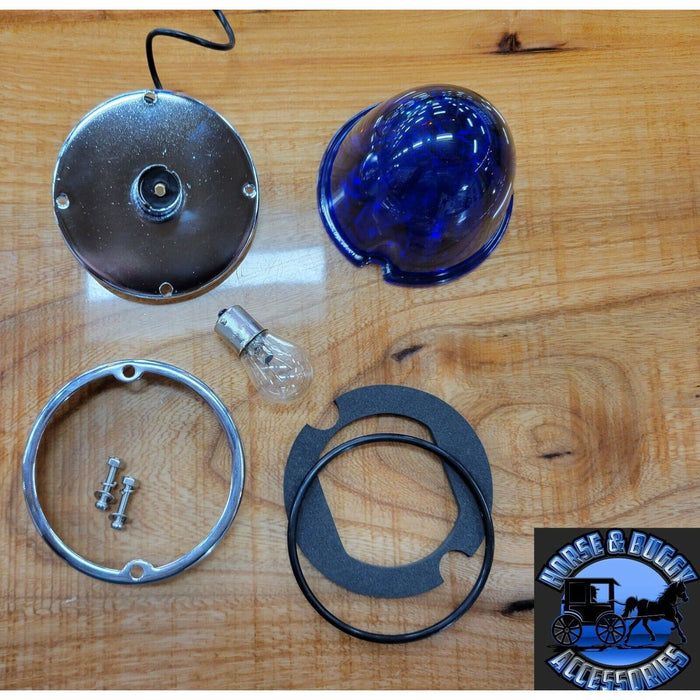 Rosy Brown blue lens watermelon glass kit (1 wire 1156) incandescent flush mount 79752 watermelon glass lens