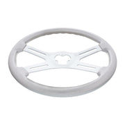 universal 18" Vibrant Color 4 Spoke truck Steering Wheel Liquid Silver #88281 UNIVERSAL Gray
