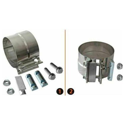 dp-50tq-500s 5" universal pre-formed Band Clamp Torctite Stainless Exhaust Step Lap Joint new EXHAUST Slate Gray