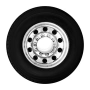 Chrome hub cover axle kit 1 1/2" truck push on semi front rear set universal #40234 UNIVERSAL Black