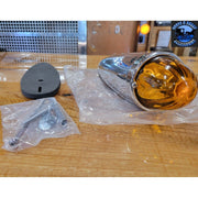 Light amber watermelon glass lens cab marker plastic housing #92543 watermelon glass lens Rosy Brown