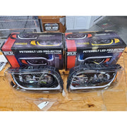 Peterbilt 389 Trux headlights (Choose style and Color) dot approved (ALL LED) PETERBILT Heated / Chrome / Driver's Side,Heated / Chrome / Passenger's Side,Heated / Black / Driver's Side,Heated / Black / Passenger's Side,Standard / Chrome / Driver's Side,Standard / Chrome / Passenger's Side,Standard / Black / Driver's Side,Standard / Black / Passenger's Side Dim Gray