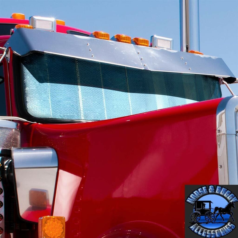 Window Windshield Sunshade For 1987-2015 Kenworth T800 & 1998-2019 W900 #98990 KENWORTH Light Steel Blue
