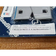 #10414 14" stainless steel mudflap weights pair weight with hardware universal MUD FLAP WEIGHTS Gray