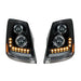Black up-35789 "Blackout" LED Headlight W/LED Turn Signal & Position Light For 2003-2017 Volvo LIGHTING