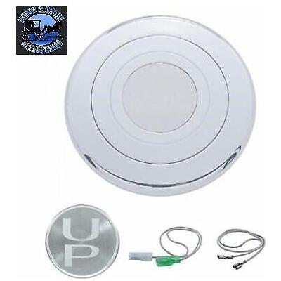 Custom steering horn bezel painted aluminum, chrome, center horn button (Choose color) steering wheel horn button Light Gray