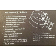 dp-50tq-500s 5" universal pre-formed Band Clamp Torctite Stainless Exhaust Step Lap Joint new EXHAUST Dim Gray