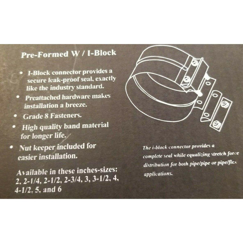 dp-50tq-500s 5" universal pre-formed Band Clamp Torctite Stainless Exhaust Step Lap Joint new EXHAUST Dim Gray