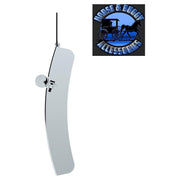 24" X 24" 430 Stainless Steel Quarter Fender With Tube Bracket Set - 4" Side Wall #10906 QUARTER FENDER Dark Slate Gray