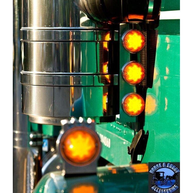 3 WATERMELON Kenworth Air Cleaner Light Bar, (mount only) Front (15") SHIFT #170662 kenworth air cleaner Dark Slate Gray