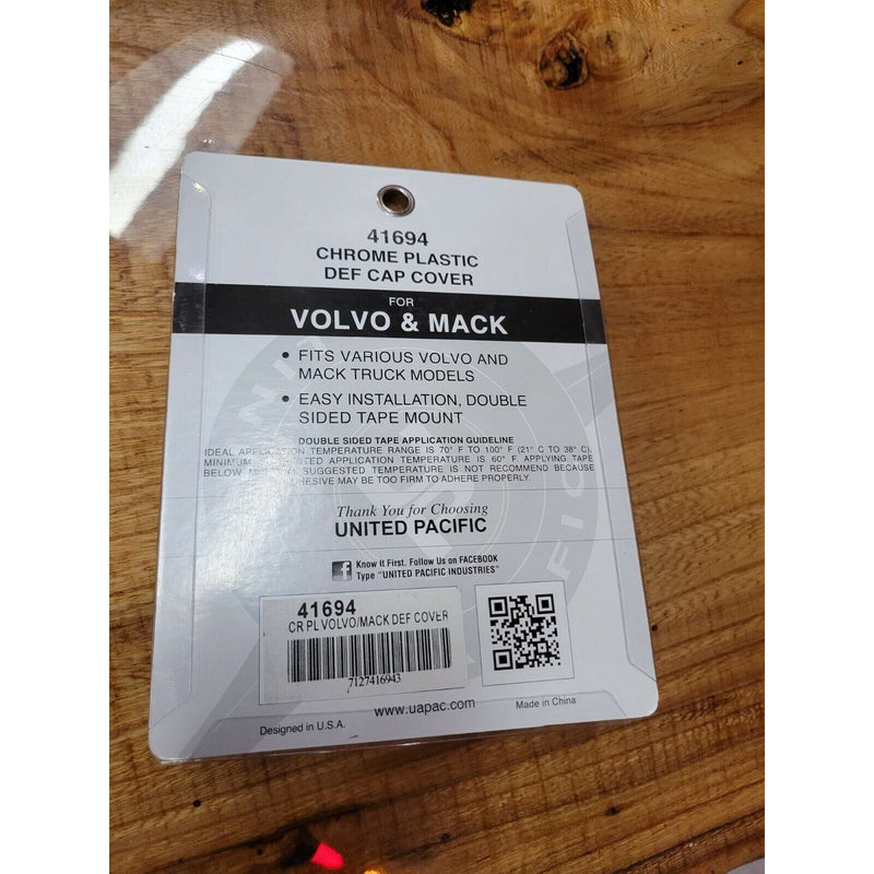 def tank cap stick-on cover fits all Mack and Volvo trucks 41694 VOLVO/MACK Saddle Brown