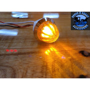 Roadworks mini 3/4" hero watermelons red or amber dual function clearance light watermelon sealed led RED RED,AMBER AMBER,RED CLEAR LENS,AMBER CLEAR LENS Saddle Brown